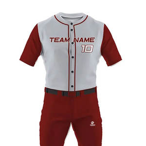 Camisetas de béisbol sublimadas personalizadas, conjunto de uniformes, ropa de calle, diseños personalizados unisex, poliéster/algodón, secado rápido y transpirable - Product Image 4