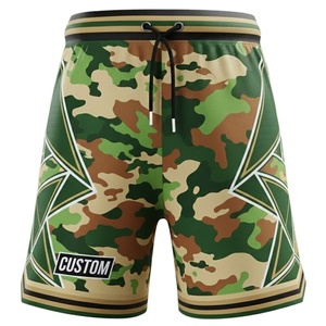 กางเกงขาสั้นตาข่ายสองสีคลาสสิก พร้อมแถบข้างโดดเด่นและเนื้อผ้าระบายอากาศได้ดี เหมาะสำหรับกีฬาคลับแบบดั้งเดิมและชุดยูนิฟอร์มเยาวชน - Product Image 1