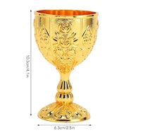 Calice royal personnalisé avec logo, fait à la main en cuivre, gaufré, contemporain, durable, gobelet à vin en métal, couleur personnalisée, utilisation pour les fêtes