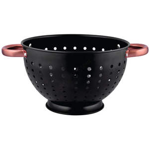 Colador negro con mango de cobre - Product Image 1