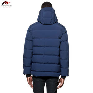 เสื้อแจ็คเก็ตพัฟเฟอร์บุรุษคุณภาพสูงแบบสั่งทำพิเศษสำหรับฤดูหนาว ผ้าแคนวาสกันลมอย่างดี เส้นใยไผ่ คอจีน ระบายอากาศได้ดี ดีไซน์ใหม่ - Product Image 6