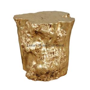 Table d'appoint et d'appoint personnalisées en gros cadre de conception de branche d'arbre de couleur or design poli brillant fait à la main avec dessus en marbre - Product Image 6