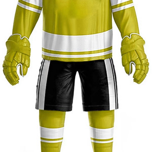Uniforme de equipo ajustado personalizado al por mayor, Pakistán fabricado en uniforme de hockey sobre hielo, diseño de sublimación cómodo, uniforme de hockey sobre hielo - Product Image 3