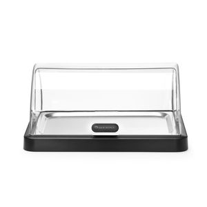 UNIQ HENDI Roll-<b>Top</b> Duo Cooling Display Single Black Rectangular 460x355x220mm Designed by Robert Bronwasser - Product Image 1