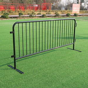 Nouvelles barrières de contrôle des foules à pieds fixes, barrières de sécurité pour piétons, 1,1 m de haut x 2,3 m de barrière de contrôle des foules - Product Image 1