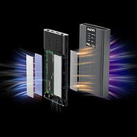 Boîtier SSD NVMe double baie MAIWO avec fonction de clonage USB-C 20 Gbit/s PCIe 3/4 pour 2230 2242 2260 2280 Windows/MAC/Linux