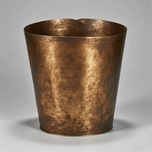 GoldenGlow Poubelle en métal de luxe Poubelle pour maison, bureau, cuisine, restaurant, salle de bain-pour la gestion des déchets de papier - Product Image 5