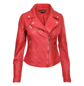 Vente en gros 2026 veste en cuir véritable de haute qualité pour femmes style veste en cuir naturel coupe ajustée - Product Image 4