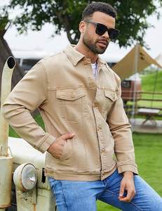 Vestes en jean pour hommes de couleur personnalisée de haute qualité à séchage rapide et respirante avec logo avant pour l'hiver-Tarif de gros - Product Image 5