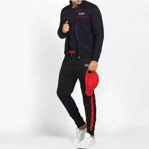Productos más vendidos Hombres Jogging Ropa deportiva Chándal Nueva llegada Logotipo personalizado Chándales con cremallera en blanco - Product Image 4