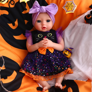 Babeside <span class=keywords><strong>Vente</strong></span> flash Poupée réaliste <span class=keywords><strong>reborn</strong></span> de 16 pouces pour Halloween, poupée en silicone de qualité supérieure, fille nourrisson, jouet doux pour boutique de cadeaux, <span class=keywords><strong>vente</strong></span> en gros - Product Image 6