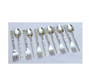 Juego de cubiertos de acero inoxidable de lujo moderno con mango de nácar, cubiertos elegantes, vajilla de comedor para el hogar y el restaurante - Product Image 6