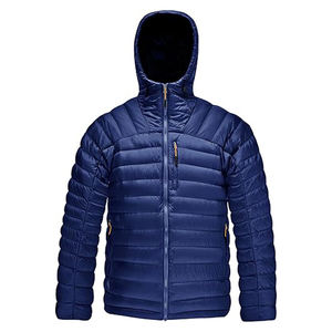 Chaqueta con capucha para hombre Resistente al agua Puffer Cremallera completa Chaqueta de invierno con capucha a prueba de viento Bolsillo con cremallera frontal Servicio OEM - Product Image 5