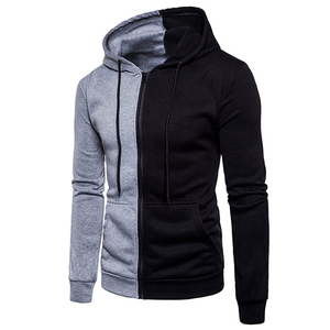 Sudadera con capucha de algodón 100% para hombre, con logotipo personalizado, cierre de cremallera, gruesa, de corte regular, transpirable y antiencogimiento, para primavera - Product Image 3