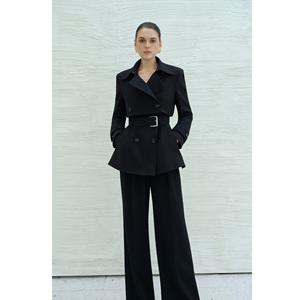 Wholesale New Blazers Elegant JIBBI INTRECCIATO BLAZER Clothing <b>Women</b> Rayon Spandex Woven Fabric <b>Womens</b> Blazer - Product Image 3