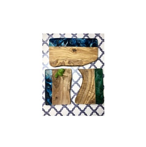 Planche à découper en bois d'acacia en résine fabricant nouveau design fait à la main planche à découper en bois et résine pour la vente chaude - Product Image 5