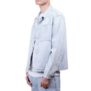 Vente en gros de vestes pour hommes, vêtements de ville élégants, vestes en jean en coton pour hommes, veste en jean décontractée de haute qualité pour homme, en vente - Product Image 5