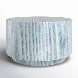 โต๊ะกาแฟรักษ์โลก ประดับมุก ดีไซน์ผสมผสานแบบโมเดิร์นและดั้งเดิม สำหรับเฟอร์นิเจอร์ห้องนั่งเล่น - Product Image 1