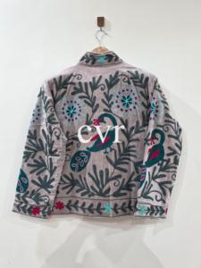 Abrigo Bohemio Bordado a Mano para Mujer, Prenda Exterior de Algodón con Estampado Floral, Cuello Camisero, Manga Larga, Ropa Casual de Primavera - Product Image 2