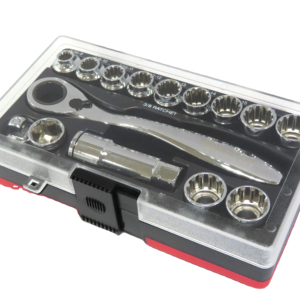15PCs Go-Thru Socket Set 19mm Herramienta de combinación OEM Personalizable Empaquetado en caja - Product Image 1