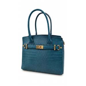 Bolso Estructurado en Piel de Cocodrilo Genuina - Hecho en Italia - Art. 26105 - Product Image 1