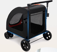 Poussette pour animaux de compagnie, chien, chat, dessin animé, confortable, légère, robuste, pliable, 4 roues, imperméable, écologique, 32 kg, voyage