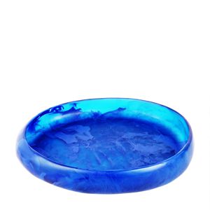 Cuenco y Plato de Resina India Hechos a Mano, Azul Pulido de Lujo, Vajilla Ecológica Apta para Lavavajillas para Fiestas - Product Image 5