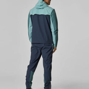 Chándal cortavientos de talla grande de invierno con logotipo personalizado para hombre, ropa informal de calle para exteriores al por mayor, conjunto de ropa deportiva de nailon de 2 piezas - Product Image 2