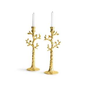 Ensemble décoratif en forme de glissière en métal de 3 ca ndle Holder Home Decor Dinner Dinner Table Candle Stand - Product Image 3