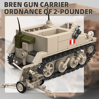 Kit de modèle à l'échelle 1/35, véhicule miniature britannique Universal Bren Carrier, canon anti-char de 2 livres, ensemble de blocs de construction, 389 pièces