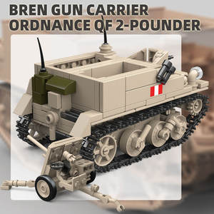 1/35 Scale <strong>Model</strong> <strong>Kit</strong> <strong>Military</strong> British Universal Bren Carrier Armored Vehicle 2 Pounder Anti-Tank Gun Building Blocks Set 389pcs - Product Image 4