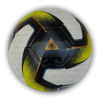 Ballon de football d'entraînement pakistanais personnalisé avec logo classique, en cuir PU et PVC de haute qualité, thermocollé