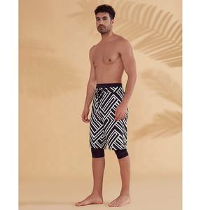 Shorts de sport Awrah imprimés de haute qualité pour hommes – Vêtements de sport modestes – Meilleures ventes 2026 – Shorts Awrah pour hommes – Pantalons mi-cuisses musulmans - Product Image 1