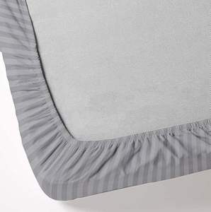 Juego de Sábanas Ajustables de Satén de Poliéster de 4 Piezas con Sábana Plana, Rayas de Satén Engrosadas, 300 Hilos, Diseño Americano Moderno - Product Image 3