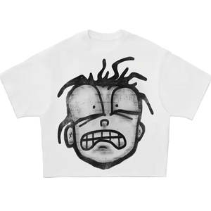 T-shirt Streetwear Coupe Boxy Homme en Coton Épais 240 g/m² avec Logo Personnalisé et Impression Sérigraphique Graphique – Coupe Classique - Product Image 1