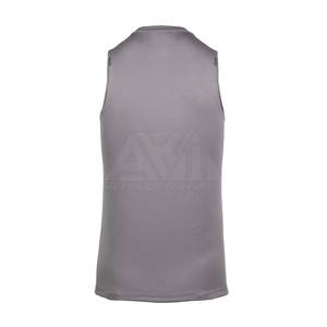 Camiseta sin mangas de gimnasio para hombre, de secado rápido, transpirable, para entrenamiento deportivo, con logo personalizado, OEM, al por mayor - Product Image 2