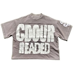 Nueva llegada 2024 artículo de manga corta hombres lavado ácido camiseta mejor transpirable tela ligera hombres lavado ácido camiseta - Product Image 3