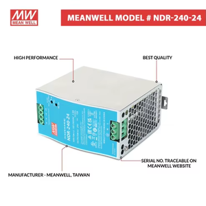 NDR-240-24 - Alimentation électrique Mean Well SMPS 24V 10A 240W - Montage sur rail DIN pour panneaux de commande industriels et automatisation - Product Image 2