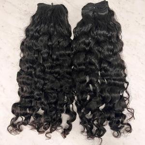 Extensions de cheveux bouclés vietnamiens en gros vierges non transformés de qualité supérieure Machine Double trame tissage de cheveux 100g Bundle - Product Image 1