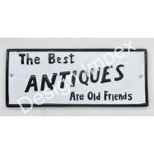 ป้ายเหล็กหล่อตกแต่ง งานฝีมือประณีต ป้ายห้ามใส่รองเท้า ป้ายติดผนัง สำนักงาน บ้าน พื้นที่อื่นๆ ของตกแต่งรองเท้า - Product Image 3