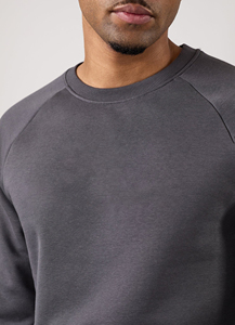 Sudaderas con capucha y Sudadera de manga larga de algodón 100% de Color sólido holgado personalizado para hombre, venta al por mayor, sudadera de primavera para hombre - Product Image 4