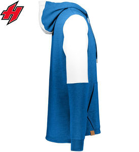 2024 vente en gros de haute qualité hommes pull à capuche Logo personnalisé imprimé surdimensionné polaire coton goutte épaule col montant en gros - Product Image 3