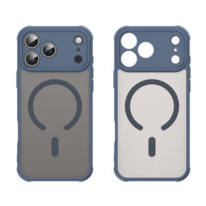 Coque de protection arrière mate effet soie magnétique TPU+PC givrée robuste antichoc pour iPhone 17 et Pixel - Product Image 1