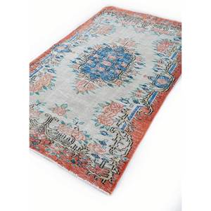 Alfombras de Lana Anudadas a Mano de Gran Tamaño, Diseño de Medallón Rojo y Naranja, para Sala de Estar o Pasillo - Pae-2928 - Product Image 2