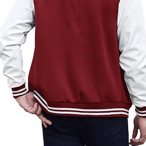 Vente en gros veste universitaire personnalisée pour l'obtention du diplôme d'études secondaires unisexe veste en cuir pour homme pom-pom girl hiker - Product Image 4