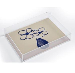 Elegante bandeja grande de acrílico para comida, diseño elegante de calidad superior, Perfecta para servir en la cocina, el comedor y el hogar - Product Image 1