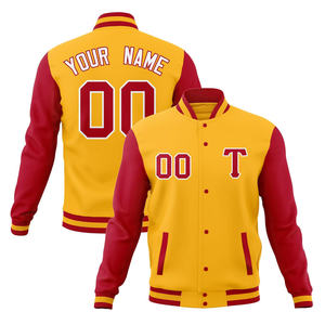 Veste universitaire surdimensionnée bombardier Streetwear bicolore avec patchs en chenille veste Hip Hop unisexe rétro College Letterman - Product Image 4