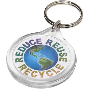 I7 Round Orb <b>Personalized</b> Promotional <b>Keychain</b> & Carabiner for Merchandising - Product Image 1