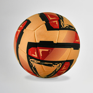 Balón de fútbol híbrido de alta calidad de 24 paneles, tamaño 5, fútbol para todo tipo de clima con superficie de lana impresa y fútbol de vejiga enrollada - Product Image 2