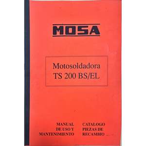 Manual de instrucciones para la máquina de soldadura MOSA TS 200 BS/EL - Product Image 1